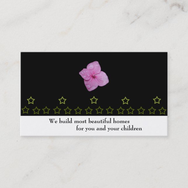 Bauunternehmen Visitenkarte (Vorderseite)