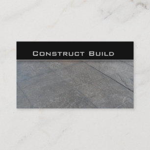 Bauunternehmer-Fahrstraße-Visitenkarte 2 Visitenkarte