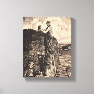 Bauunternehmer - George Bellows - 1922 Leinwanddruck