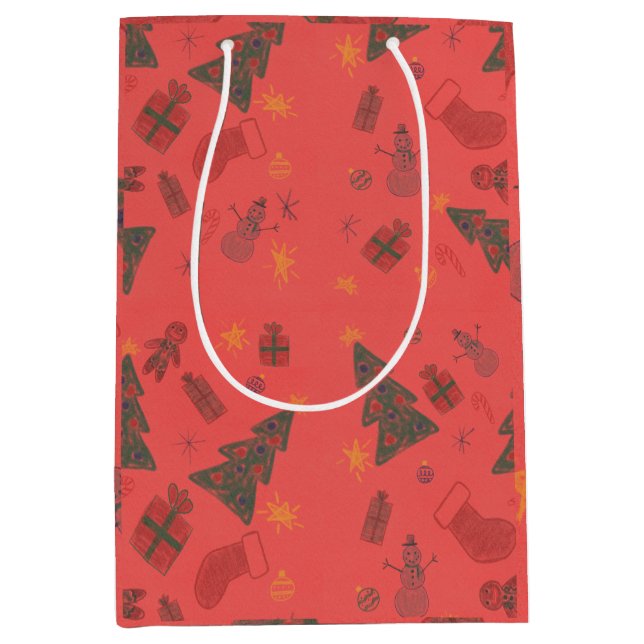 Bauverpackungspapier Mittlere Geschenktüte (Vorderseite)
