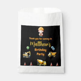 Bauwagen Birthday Gefallen Tasche Geschenktütchen