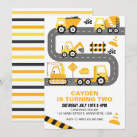 Bauwagen Einladung zum Geburtstag