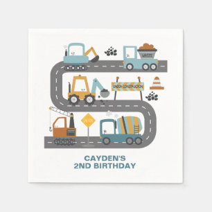 Bauwagen Geburtstag Serviette
