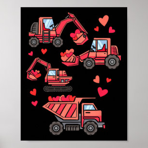 Bauwagen I Dig You Funny Kid Boy Kleinkind Poster