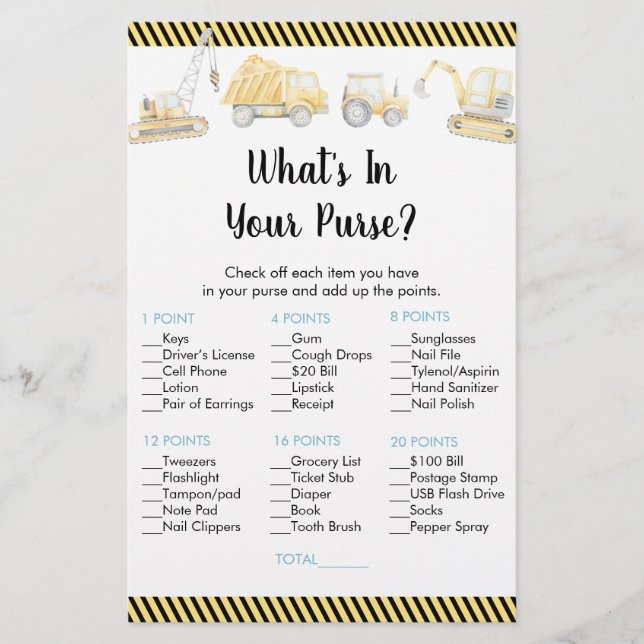 Bauwagen Was ist in deinem Handspiel? (Vorderseite)