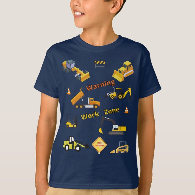Bauwarnung T-Shirt (Vorderseite)