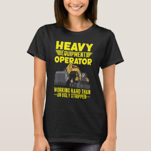Bauweise für Baggerbagger für schwere Geräte T-Shirt
