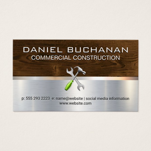 Bauwerkzeuge Hardware Metall Holz (Vorderseite)