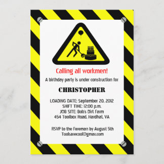 Bauwesen Geburtstagseinladung Einladung
