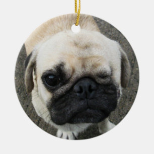 Bauwk ... Mops Hund ... Thailand Keramik Ornament
