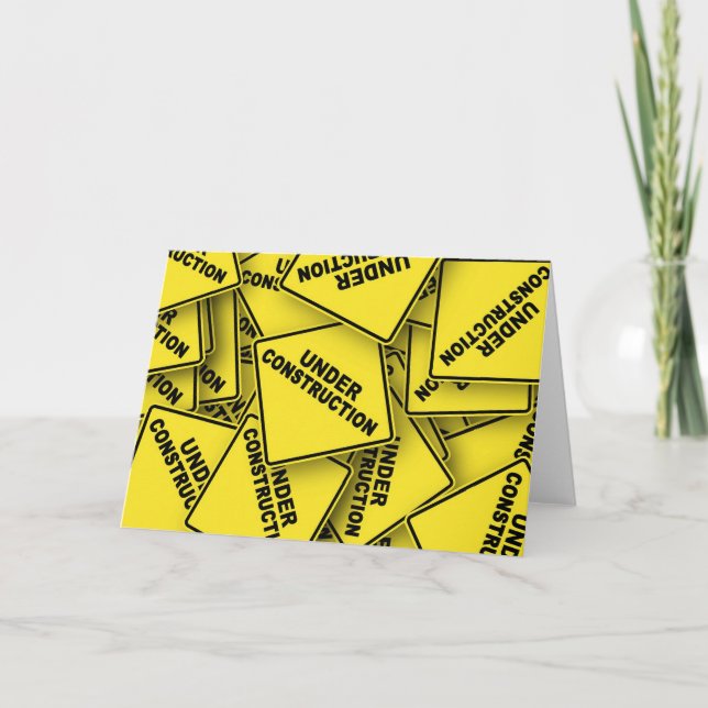 Bauzeichen Karte (Vorderseite)