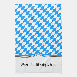 Bavarian Blue White Geschirrtuch