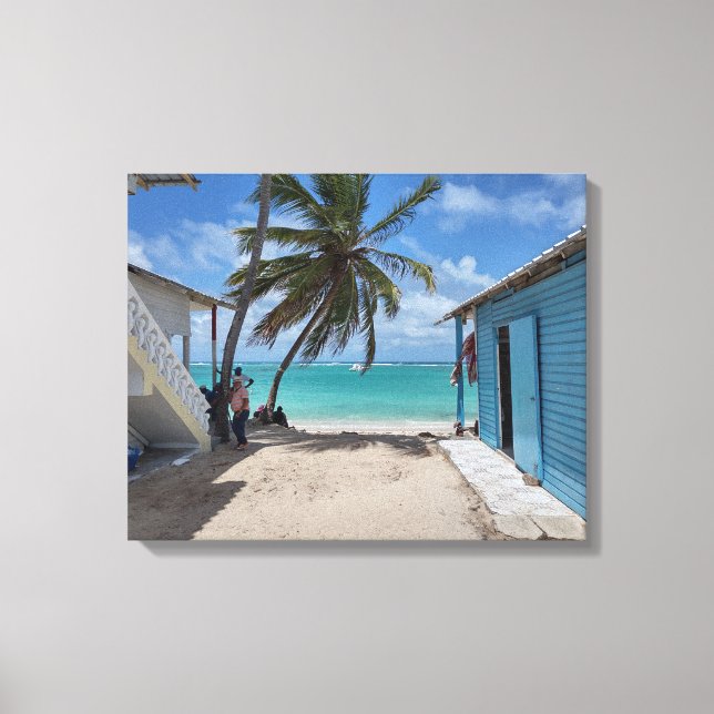 BAVARO BEACH PUNTA CANA #1 AUF LEINWAND 20 "x 16" (Vorderseite)