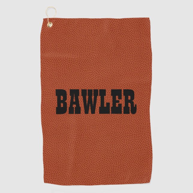 Bawler Baller Golfhandtuch (Vorderseite)