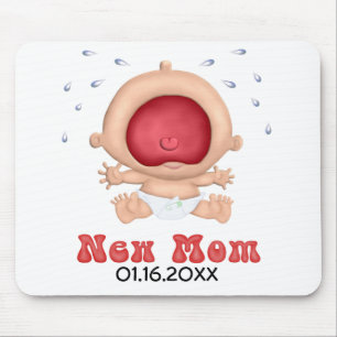 Bawling Baby - Junge Mutter - Anpassen Mousepad