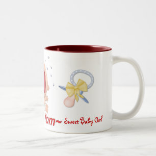 Bawling Baby - Junge Mutter - Mädchen - Anpassen Zweifarbige Tasse