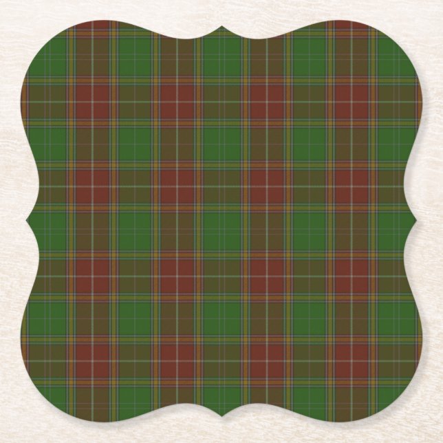 Baxter (Buchanan) Clan Tartan Untersetzer (Vorderseite)