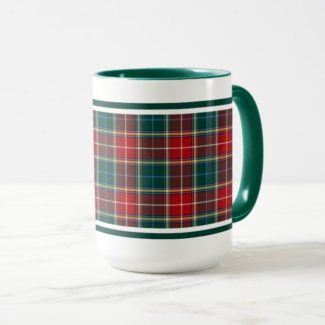 Baxter Clan Tartan Tasse (VorderseiteRechts)