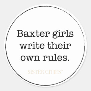 "Baxter Girls" Sticker - 6 pk