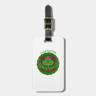 Baxter Scottish Tartan Celtic Thistle Gepäckanhänger