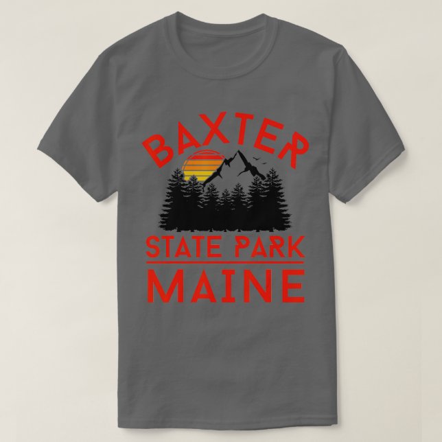 Baxter Staat Park Maine Gebirge Außenbereich T-Shirt (Design vorne)