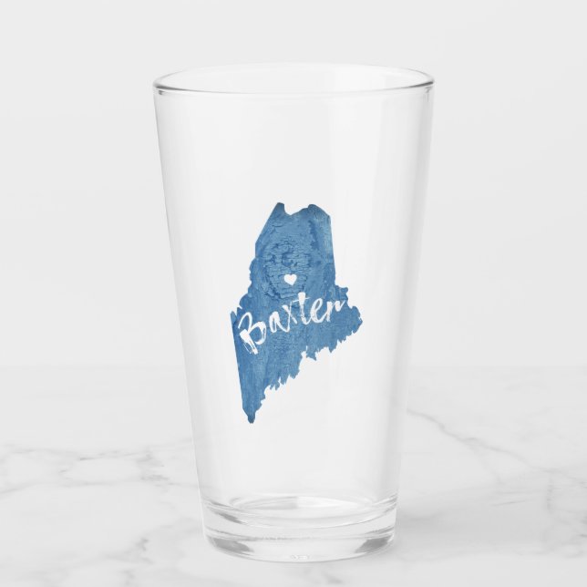 Baxter Staat Park Maine Holzkörner Glas (Vorderseite)