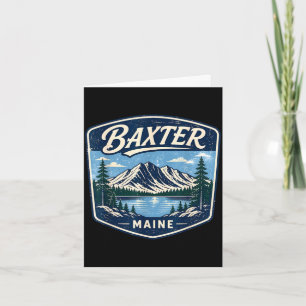 Baxter State Park Maine Bergwandern Camping Karte
