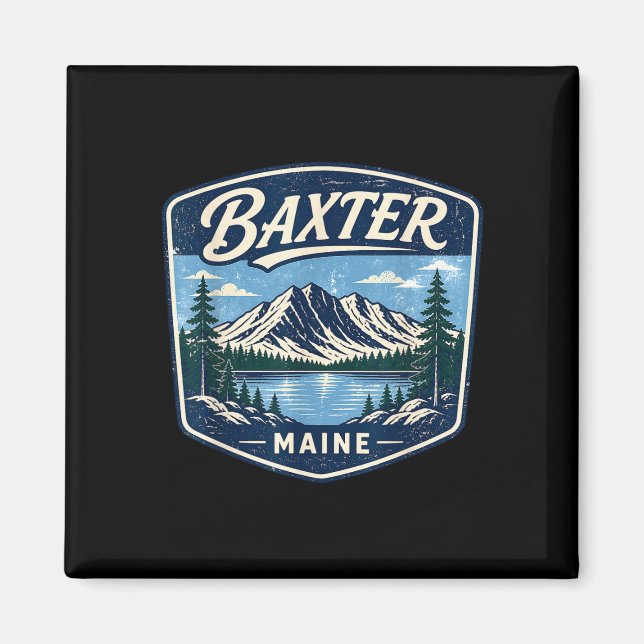 Baxter State Park Maine Bergwandern Camping Magnet (Vorne)