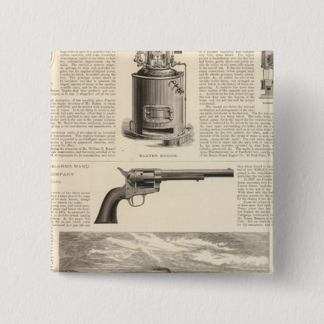 Baxter Steam Motor Company Button (Vorderseite)