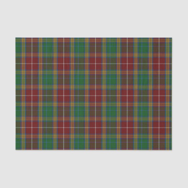 Baxtertartan-kariertes Seidenpapier (Vorderseite)