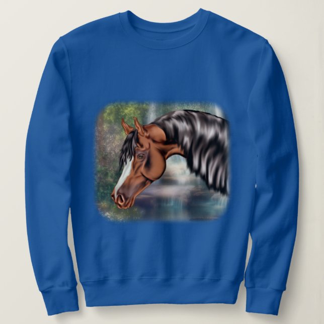 Bay Arabian Horse Sweatshirt (Design vorne)