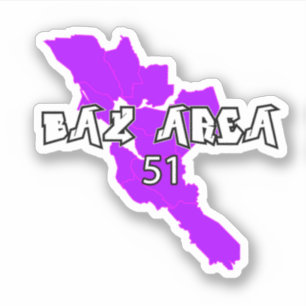 Bay Area 51 Vinyl-Aufkleber Aufkleber