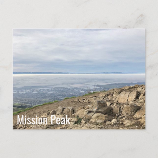 Bay Area Mission Peak Top Berggipfel Postkarte (Vorderseite)