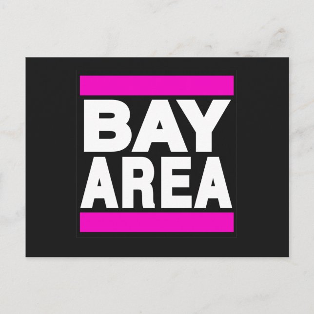Bay Area Pink Postkarte (Vorderseite)