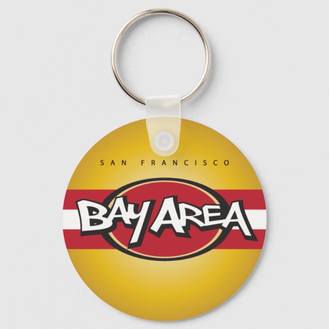 Bay Area Red & Gold Schlüsselanhänger (Vorderseite)