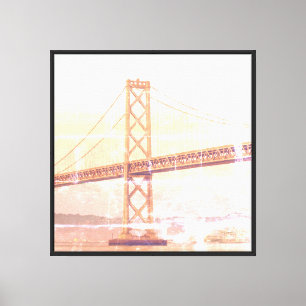 Bay Bridge bei Sunset Leinwanddruck