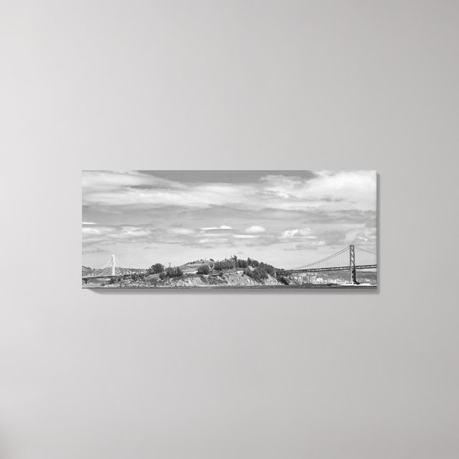 Bay Bridge Stretched Canvas Print Leinwanddruck (Vorderseite)