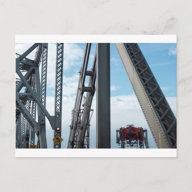 Bay Bridge und Bau Postkarte (Vorderseite)