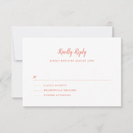 Bay Bridge Wedding RSVP Karte