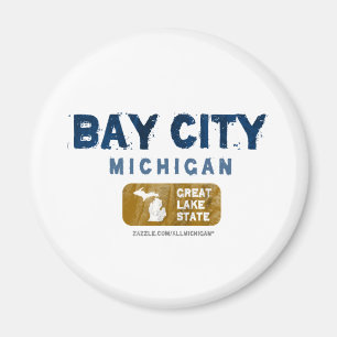Bay City Michigan Great Lake Staat Magnet