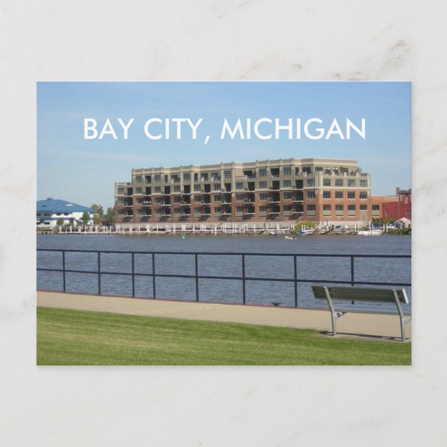 BAY CITY, MICHIGAN POST CARD POSTKARTE (Vorderseite)