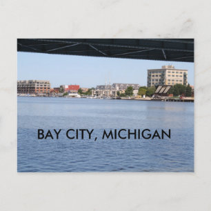 BAY CITY, MICHIGAN POST CARD POSTKARTE