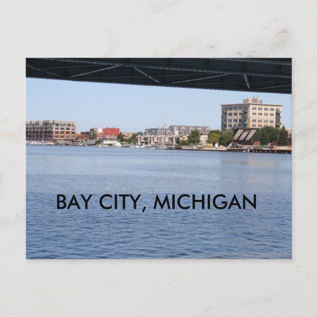 BAY CITY, MICHIGAN POST CARD POSTKARTE (Vorderseite)