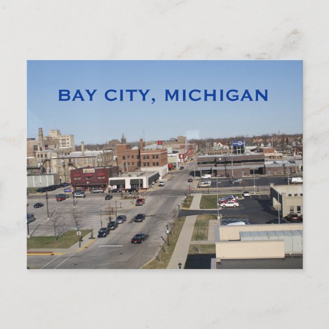 BAY CITY, MICHIGAN POST CARD POSTKARTE (Vorderseite)