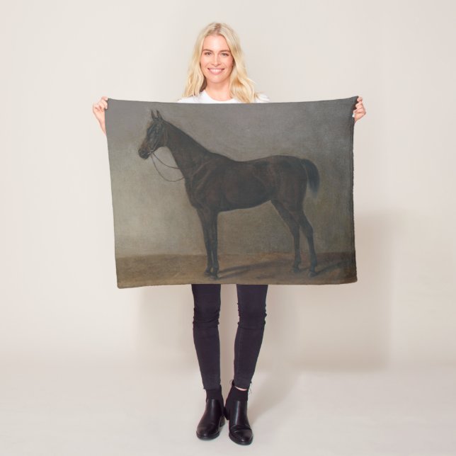 Bay Gelding Horse (von Albrecht Adam) Fleecedecke (Beispiel)