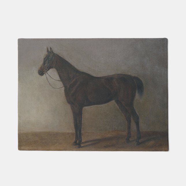 Bay Gelding Horse (von Albrecht Adam) Fußmatte (Vorderseite)