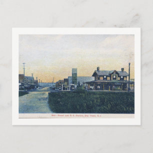 Bay Head, New Jersey, Main St, Vintage Postkarte