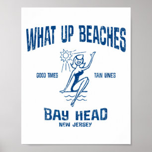 Bay Head New Jersey Nj Lustiges Vintage-Strand-T-S Poster