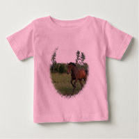 Bay Horse auf Kleinkind T - Shirt