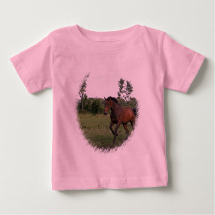 Bay Horse auf Kleinkind T - Shirt